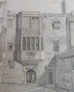 Black & White print of the Savoy Military Prison, London, 1793
